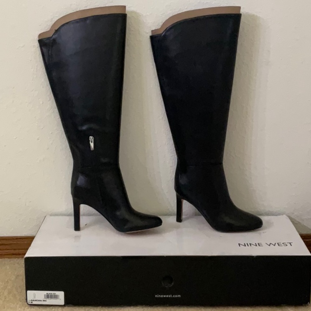 Nine West Black Knee-High Boots